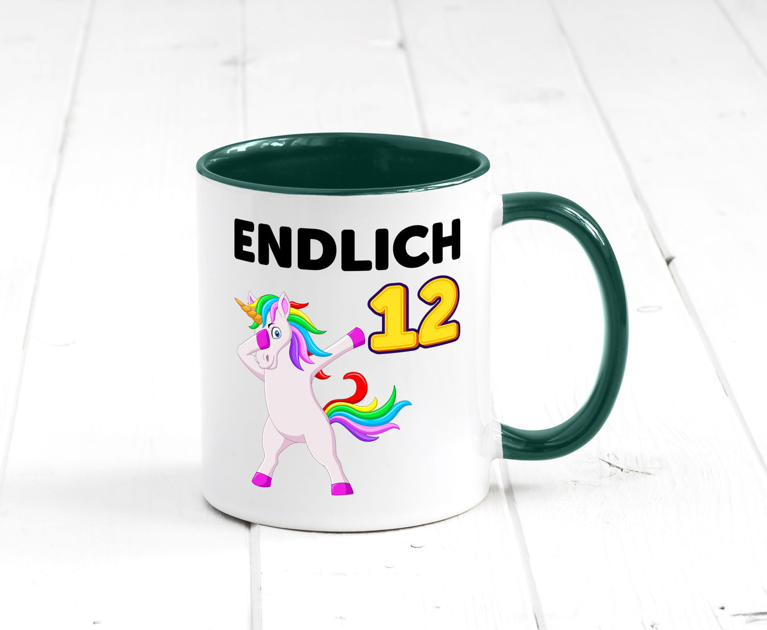 12. Geburtstag | endlich 12 Jahre Einhorn Mädchen lustig Geschenkidee Geschenk