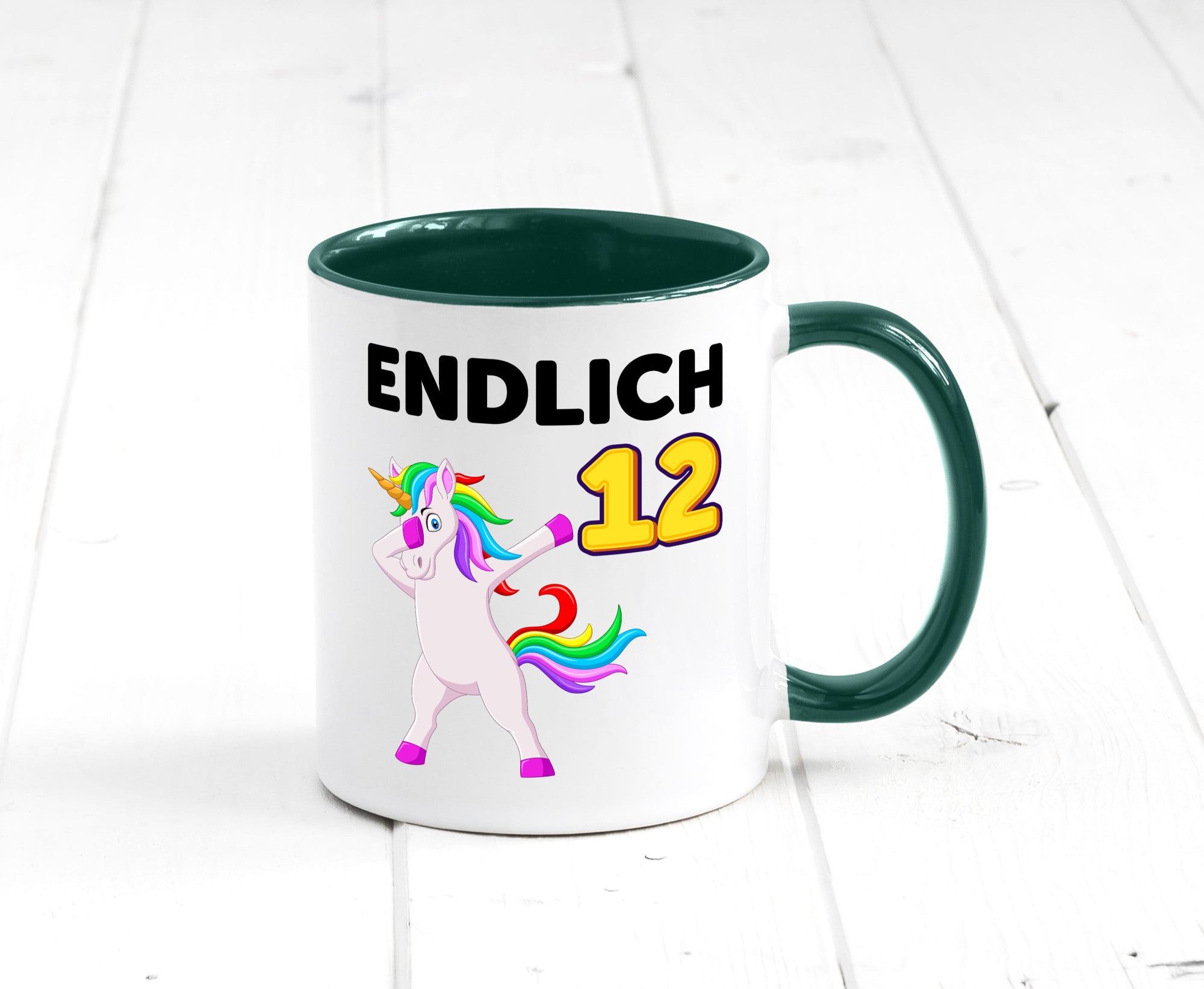 12. Geburtstag | endlich 12 Jahre Einhorn Mädchen lustig Geschenkidee Geschenk