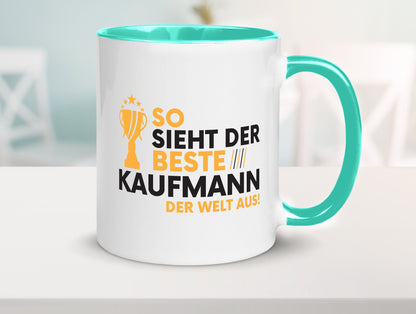 Der Weltbeste Kaufmann Kaufmänner lustig Humor Geschenkidee Geschenk Tasse