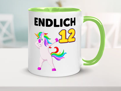 12. Geburtstag | endlich 12 Jahre Einhorn Mädchen lustig Geschenkidee Geschenk