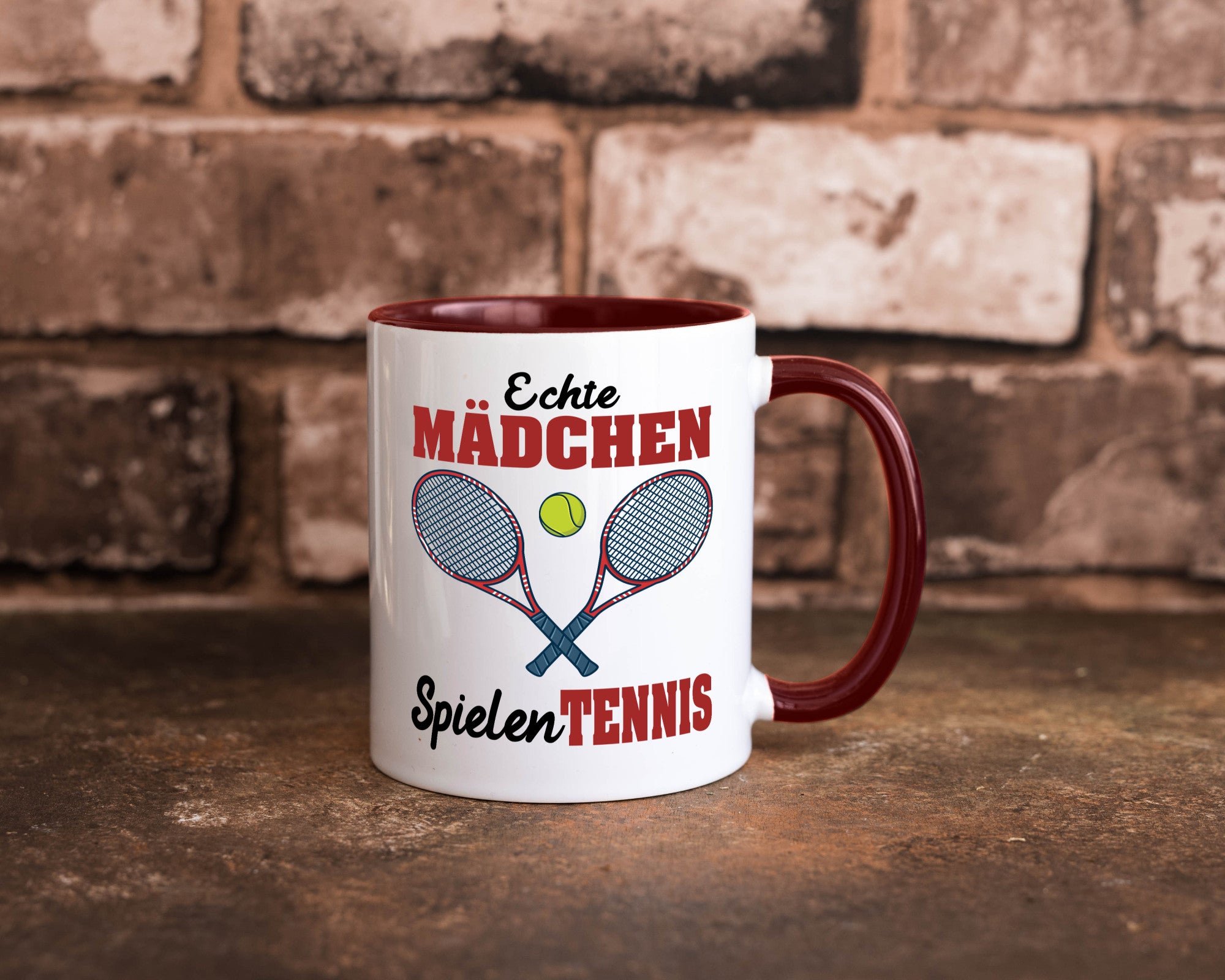 Echte Mädchen Spielen Tennis | Sport Geschenkidee Humor Tasse