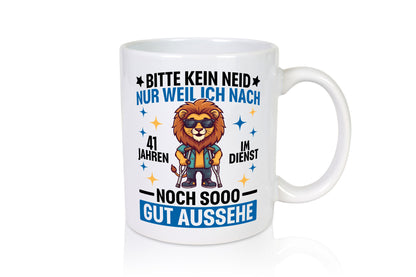 41 Jahre im Dienst | Arbeitsjubiläum Arbeit lustig Kollegen Büro Geschenk Tasse