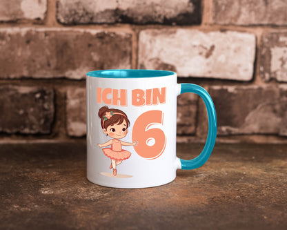 6 Geburtstag | Jahre Ballerina Mädchen Ballet lustig Geschenkidee Geschenk Tasse