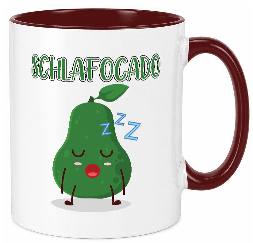 Schlafocado | Müde Avocado ich will noch Schlafen lustiger Spruch Geschenk Tasse