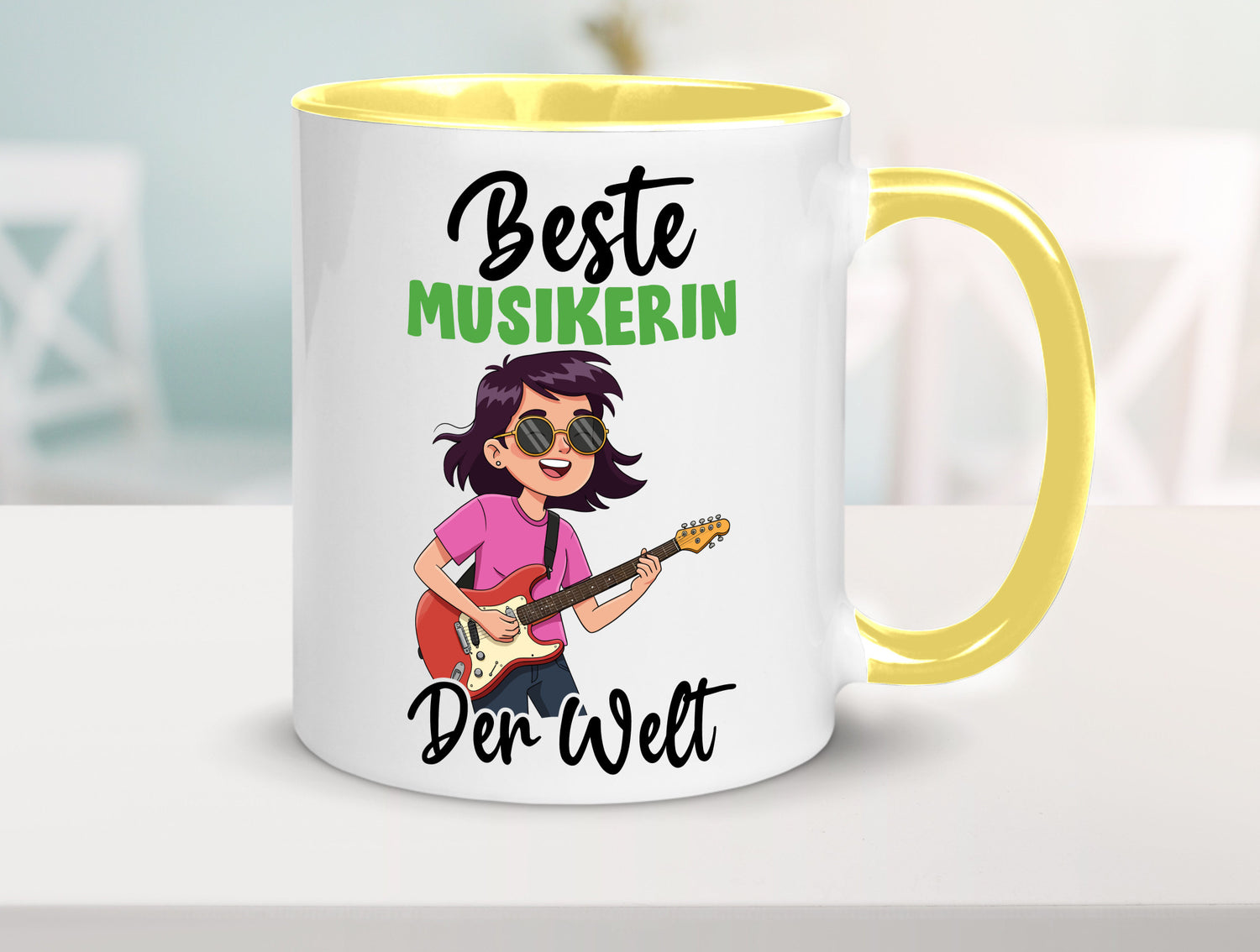 Beste Musikerin | Musik Musikantin v2 Geschenkidee Humor Tasse