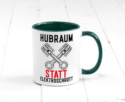 Hubraum statt Elektroschrott | Autofan Verbrennungsmotor Geschenk Humor