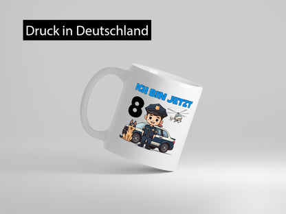 8. Geburtstag | 8 Jahre Polizei Kind Polizeiauto lustig Geschenkidee Geschenk