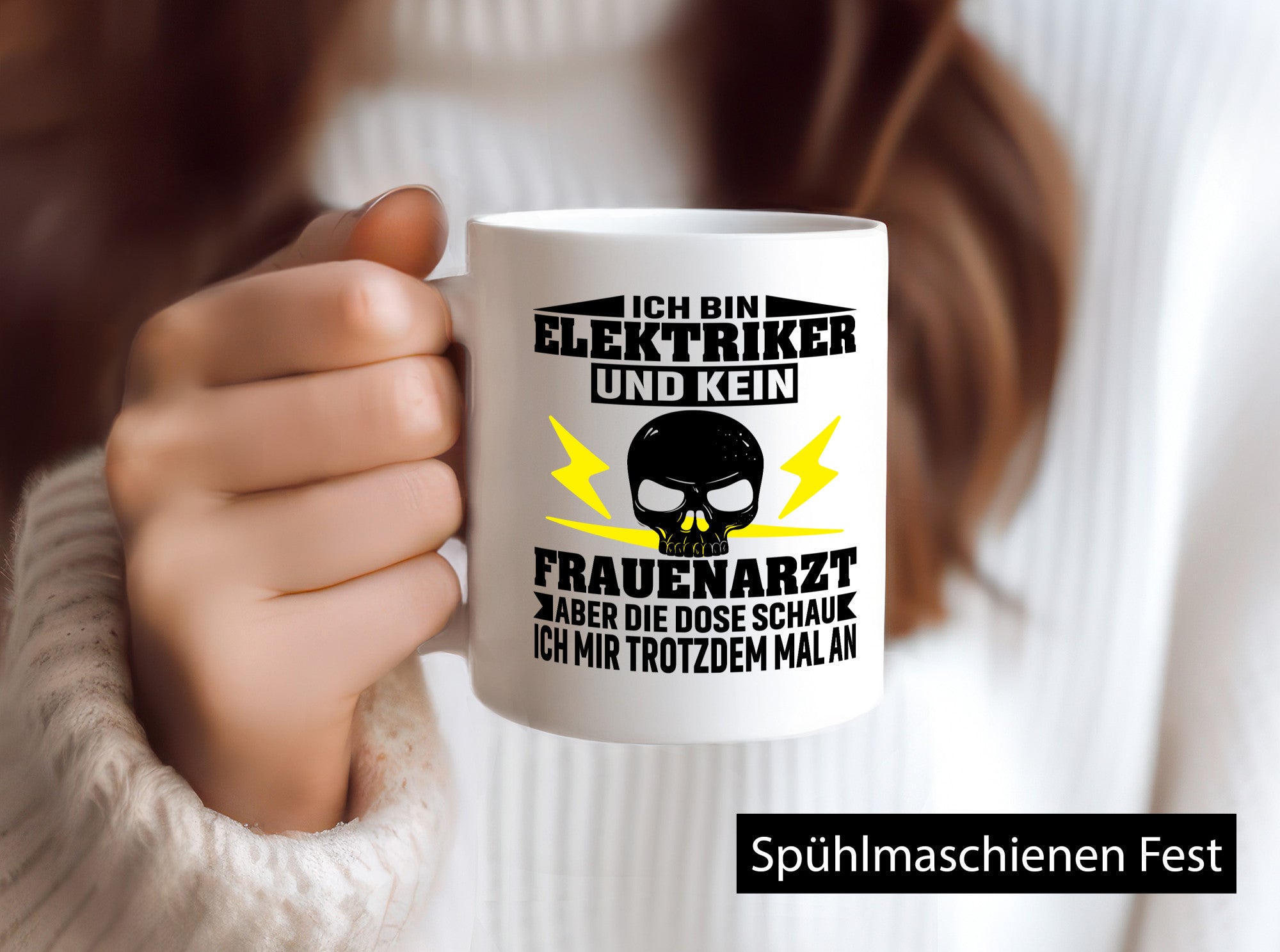 Ich bin Elektriker und kein Frauenarzt | Geschenk Humor Geschenkidee lustiger