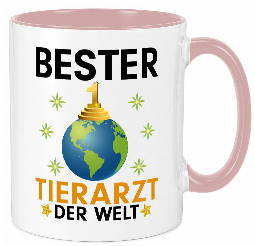Welt Bester Tierarzt | Tiermedizin Mediziner lustig Tierliebhaber Humor Tasse