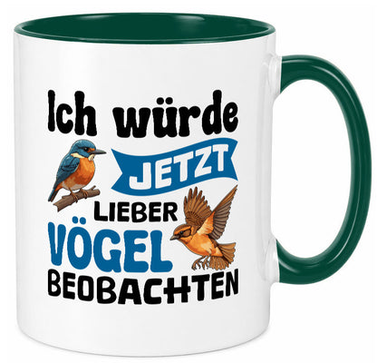 Vögel beobachten | Vogel lustig Humor Geschenkidee Geschenk Tasse