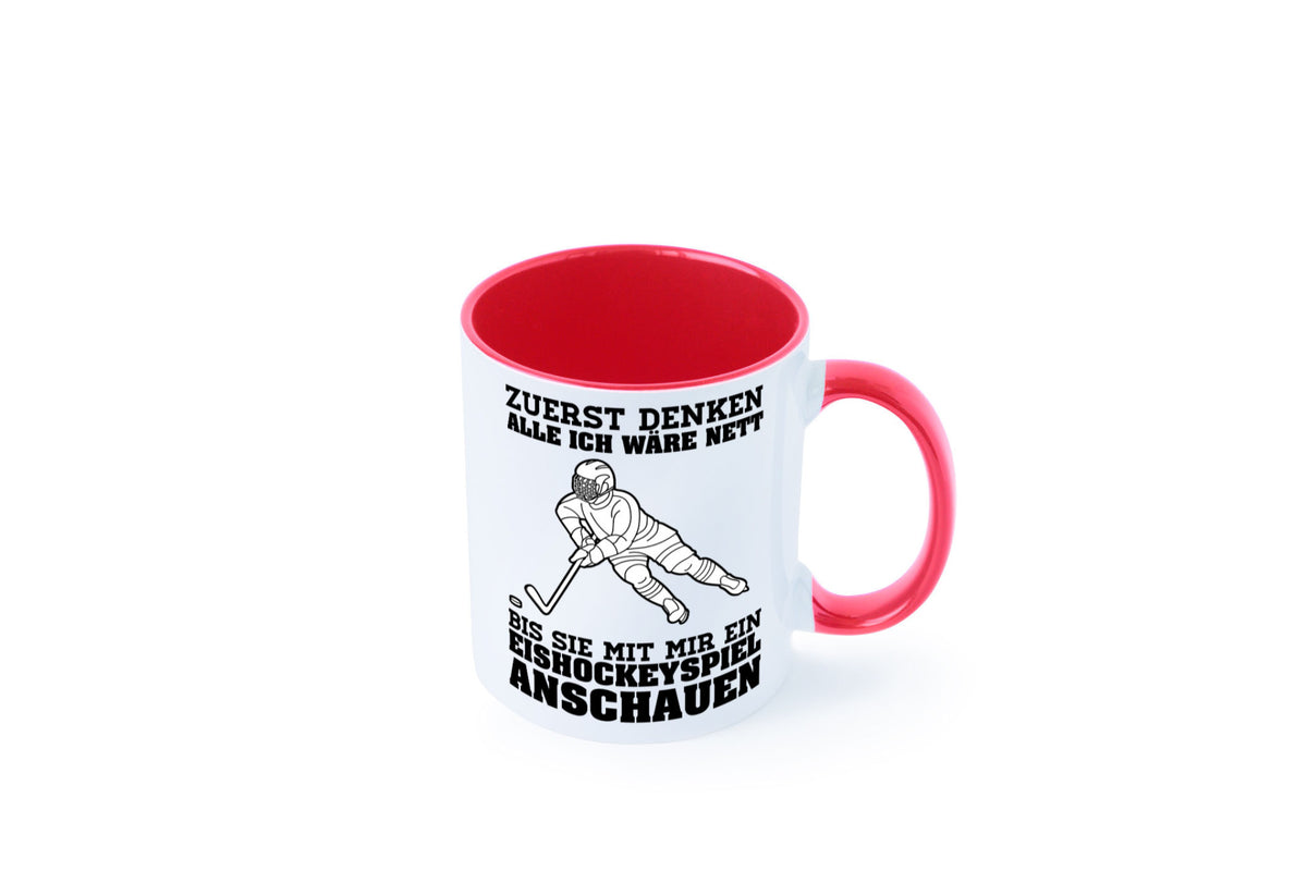 Eishockeyspiel | Eishockeyfan Tasse Eishockeyspieler Humor Geschenkidee