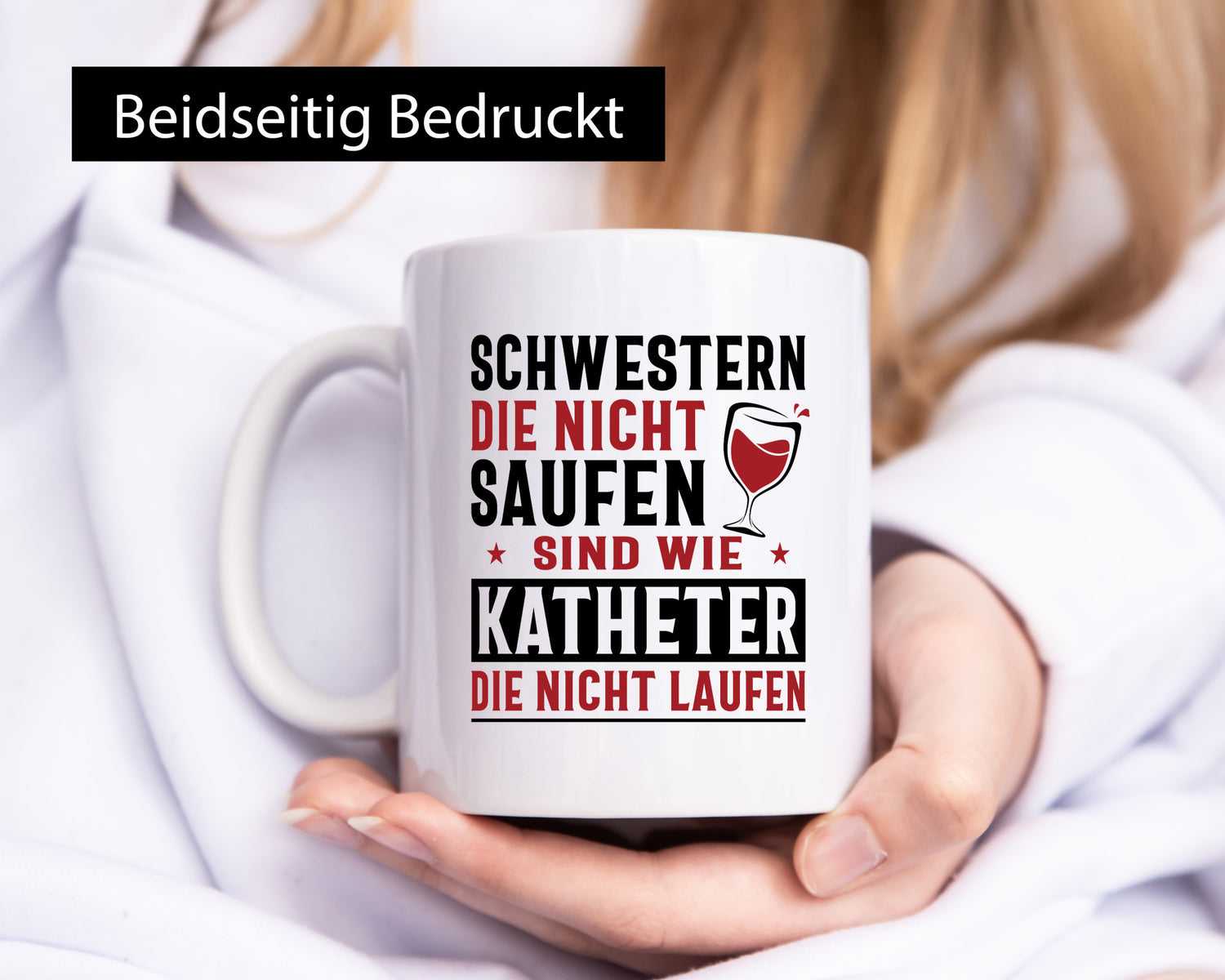 Schwestern die nicht saufen | Glas Sterne Geschenk Humor Geschenkidee lustiger