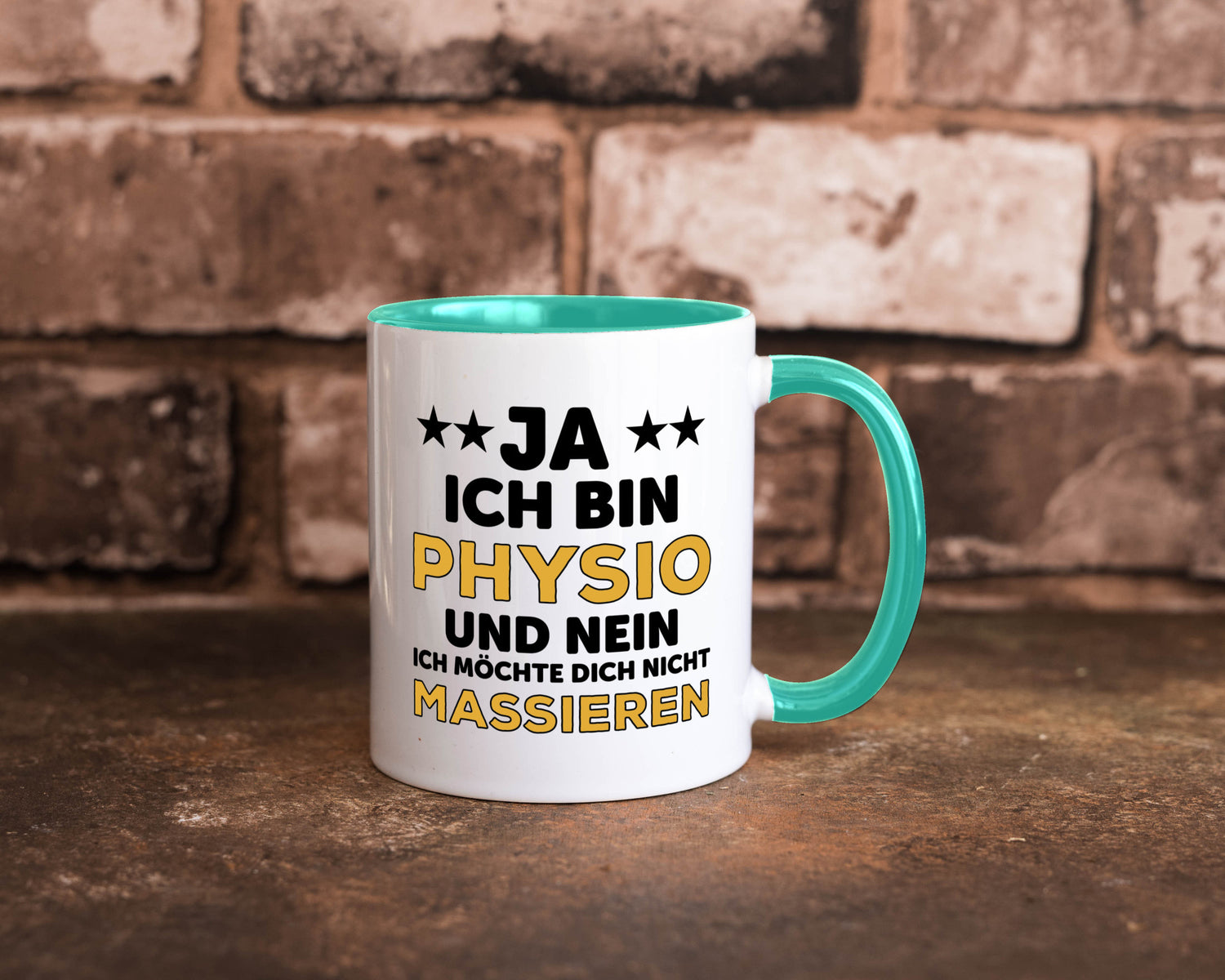 Ich bin Physio | lustige Spruch Tasse Physiotherapeut Geschenkidee Humor