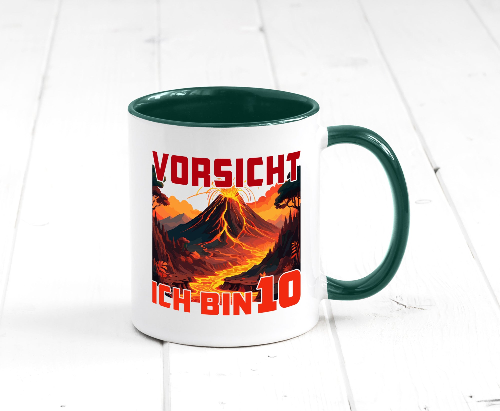 10. Geburtstag | 10 Jahre Vulkanausbruch Vulkan Humor Geschenkidee Tasse