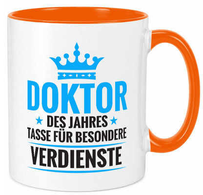 Besonderer Verdienst: Doktor | Doktorand Doktortitel Humor Geschenkidee Tasse