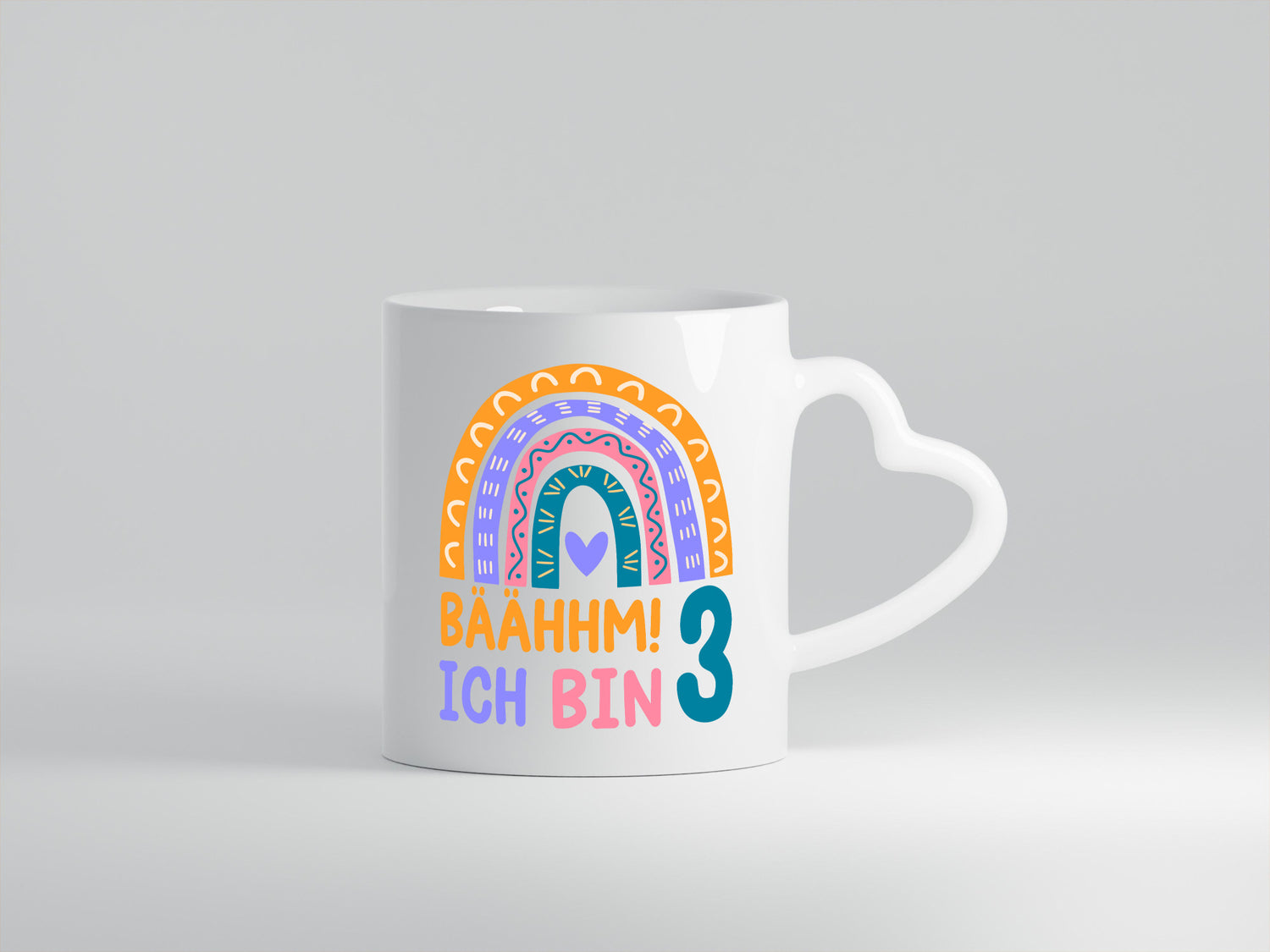 3. Geburtstag | 3 Jahre Regenbogen Bääm Mädchen Geschenkidee Humor Tasse