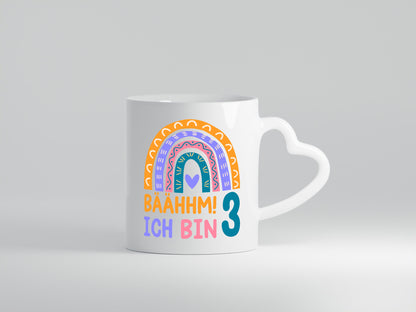 3. Geburtstag | 3 Jahre Regenbogen Bääm Mädchen Geschenkidee Humor Tasse