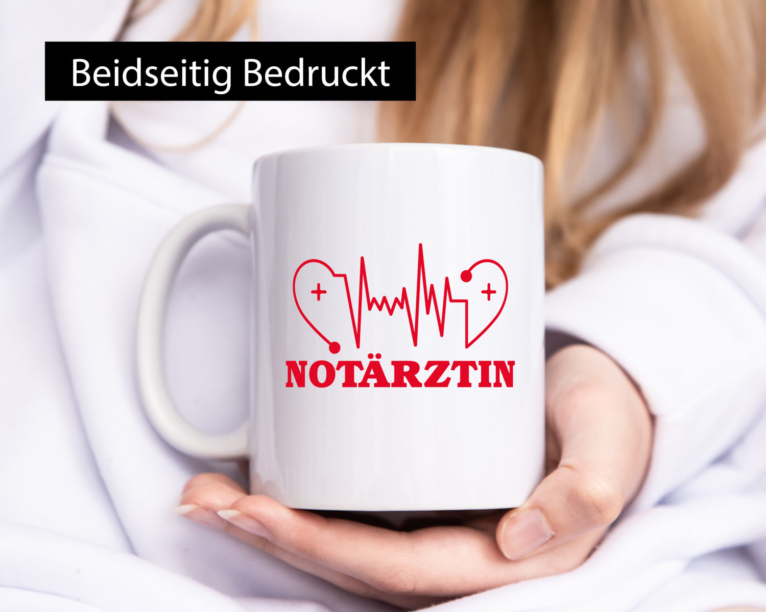 Notärztin Motiv | Herzschlag Ärztin Stethoskop Geschenk Humor Geschenkidee