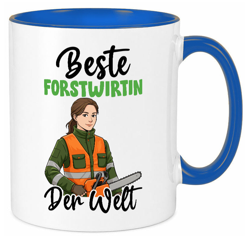 Beste Forstwirtin | Forst Wirtin v2 lustig Humor Geschenkidee Geschenk Tasse