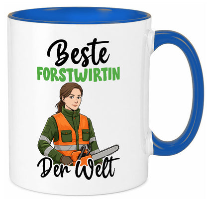 Beste Forstwirtin | Forst Wirtin v2 lustig Humor Geschenkidee Geschenk Tasse