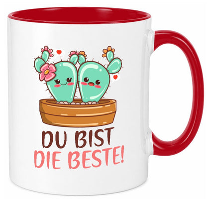 Du bist die Beste | Freundin Kaktus Best Freinds Geschenk Humor Geschenkidee Tasse