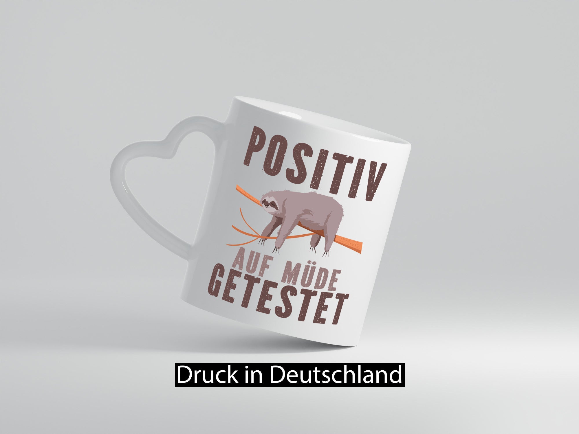Positiv getestet | Faulheit Müde Faultier Geschenk Tierliebhaber Humor lustiger