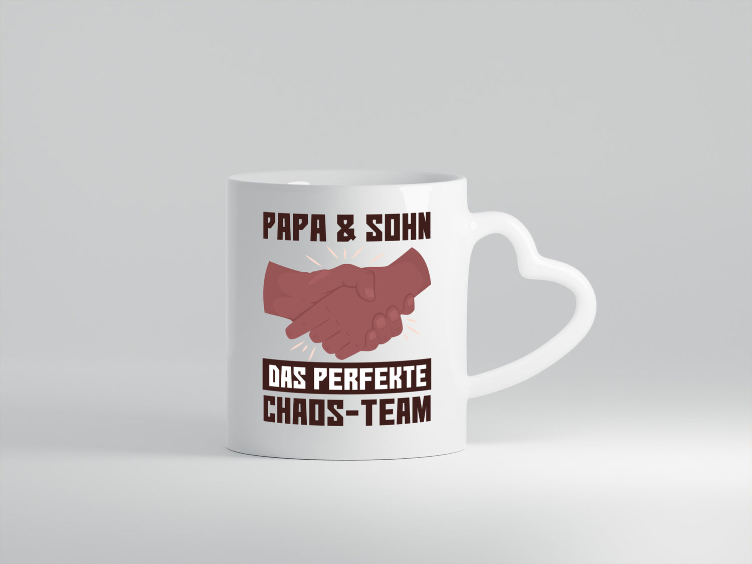 Papa &amp; Sohn | Spruchtasse Chaos-Team Vatertag lustiger Spruch Geschenk Familie