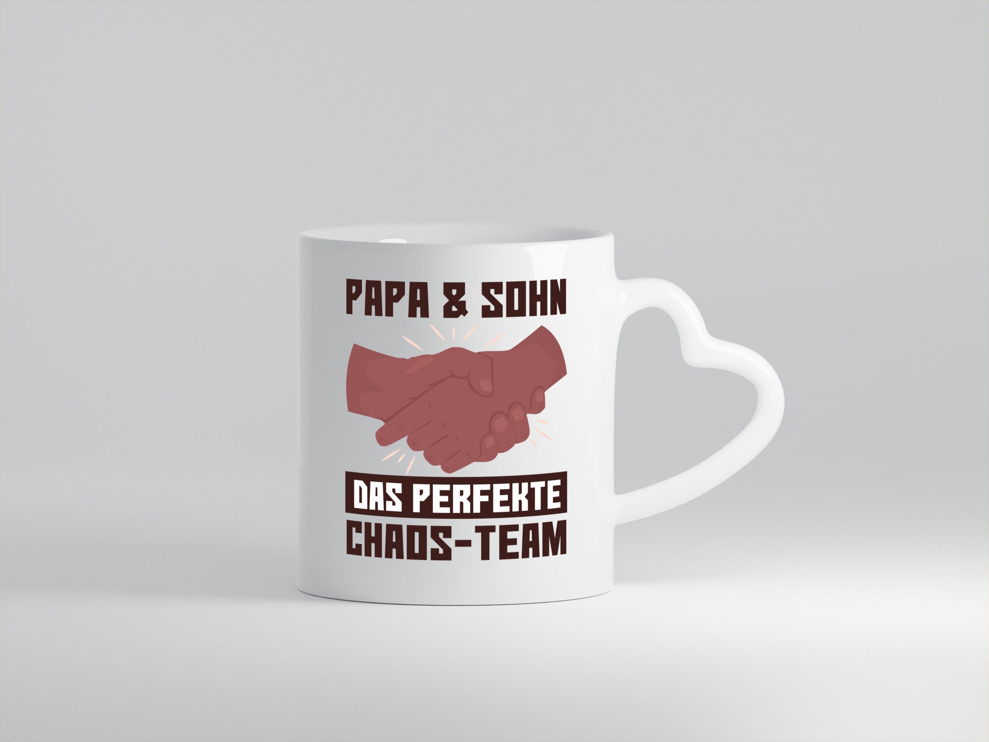 Papa &amp; Sohn | Spruchtasse Chaos-Team Vatertag lustiger Spruch Geschenk Familie