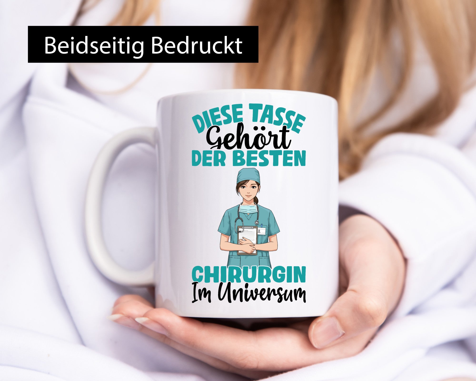 Im Universum: Chirurgin | Chirurgisches Krankenhaus lustiger Spruch Geschenk Humor