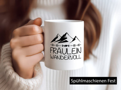 Fräulein Wandervoll | Berge Geschenkidee Humor Tasse