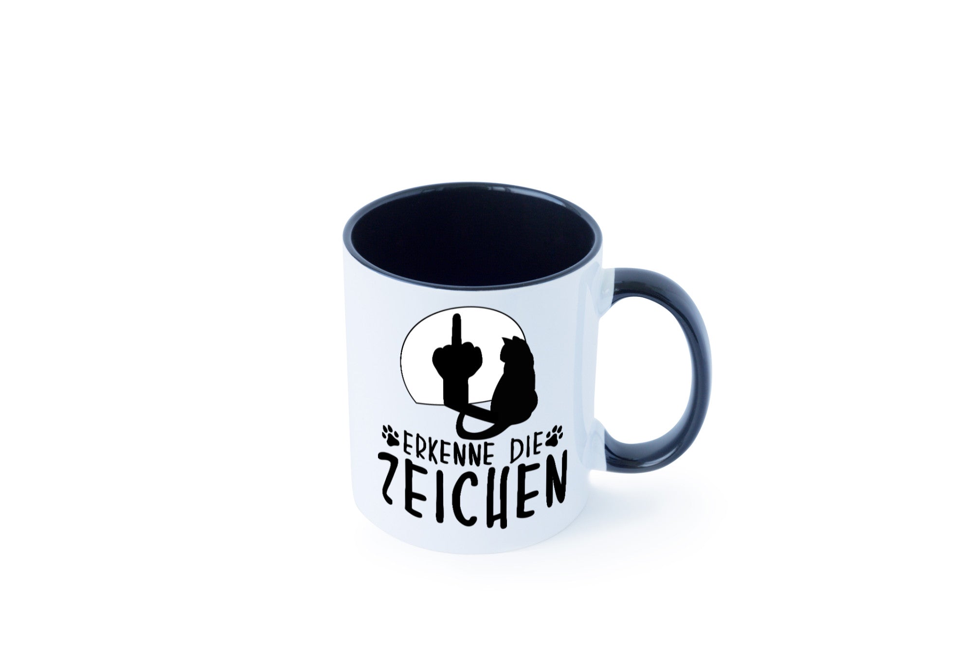 Erkenne die Zeichen | Katze Humor Tierliebhaber Geschenkidee Tasse