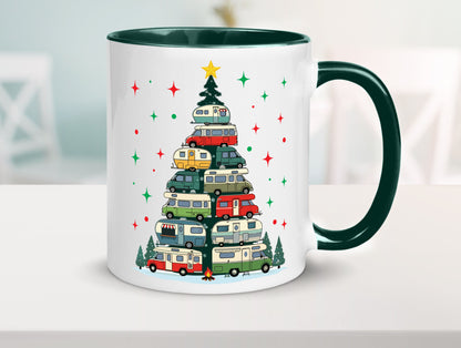 Camper | Camping Weihnachten Fahrzeuge Baumlichter v2 lustig Humor Geschenkidee
