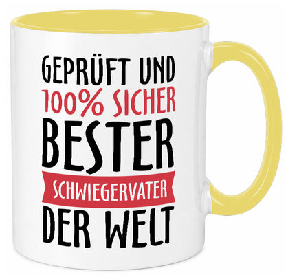 Bester Schwiegervater Geschenk Familie Geschenkidee lustiger Spruch Tasse