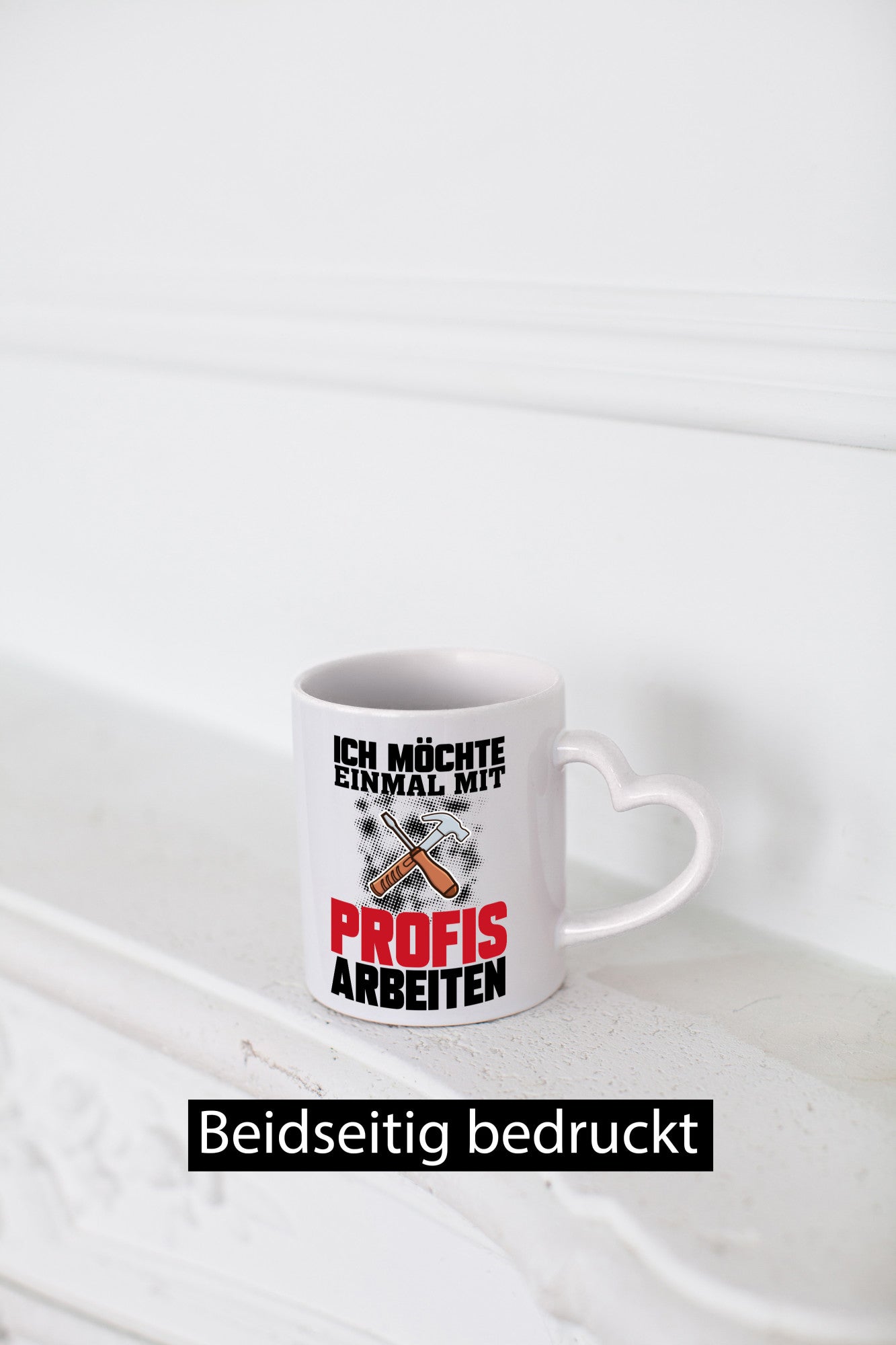 Mit Profis Arbeiten lustiger Spruch Geschenk Arbeit Kollegen Büro Tasse