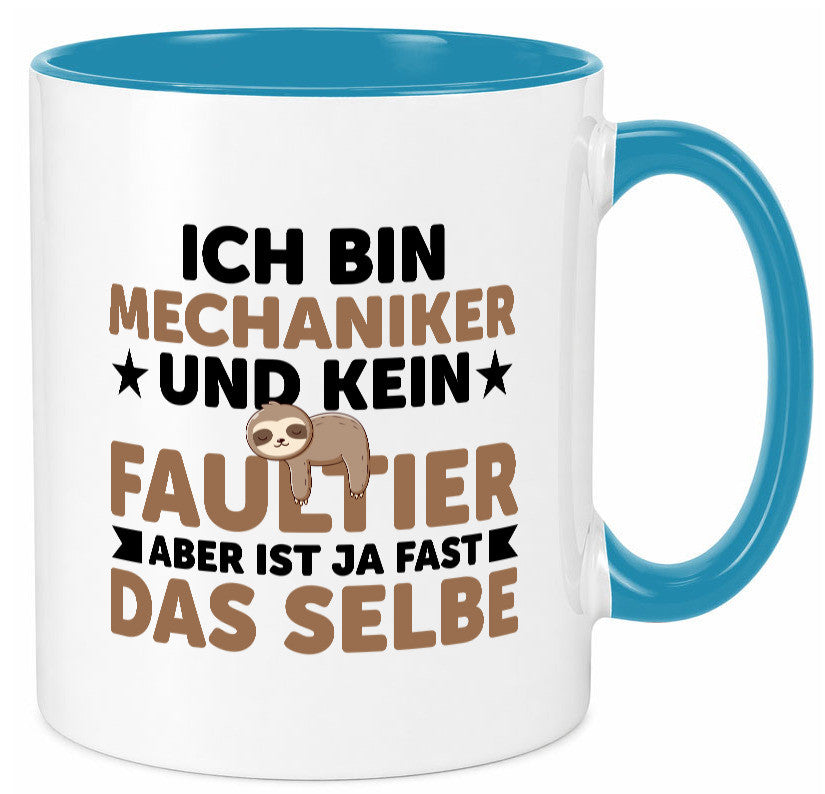 Ich bin kein Faultier: Mechaniker | KFZ Werkstatt Humor Tierliebhaber
