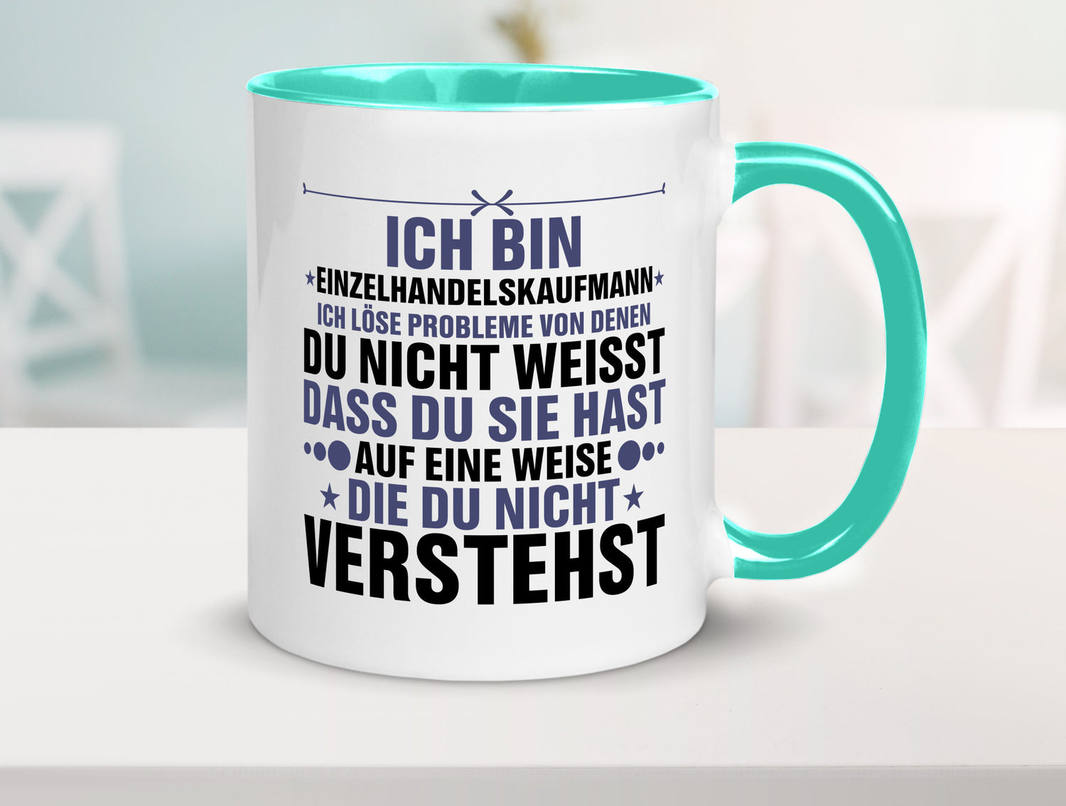 Löse Probleme: Einzelhandelskaufmann | Einzelhandel v2 Humor Geschenkidee Tasse