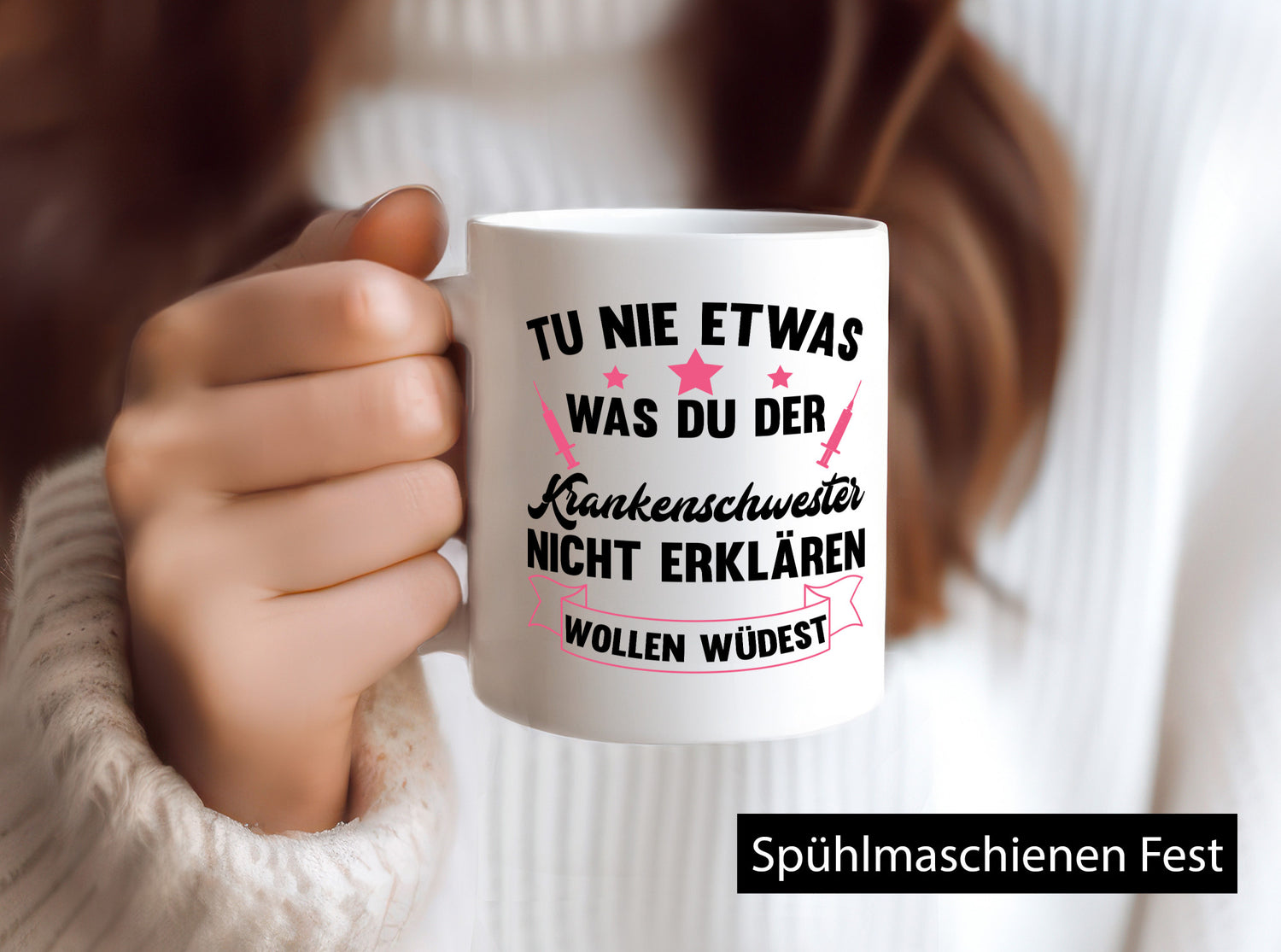 Tu nie etwas | Krankenschwester Krankenhaus Geschenkidee Humor Tasse