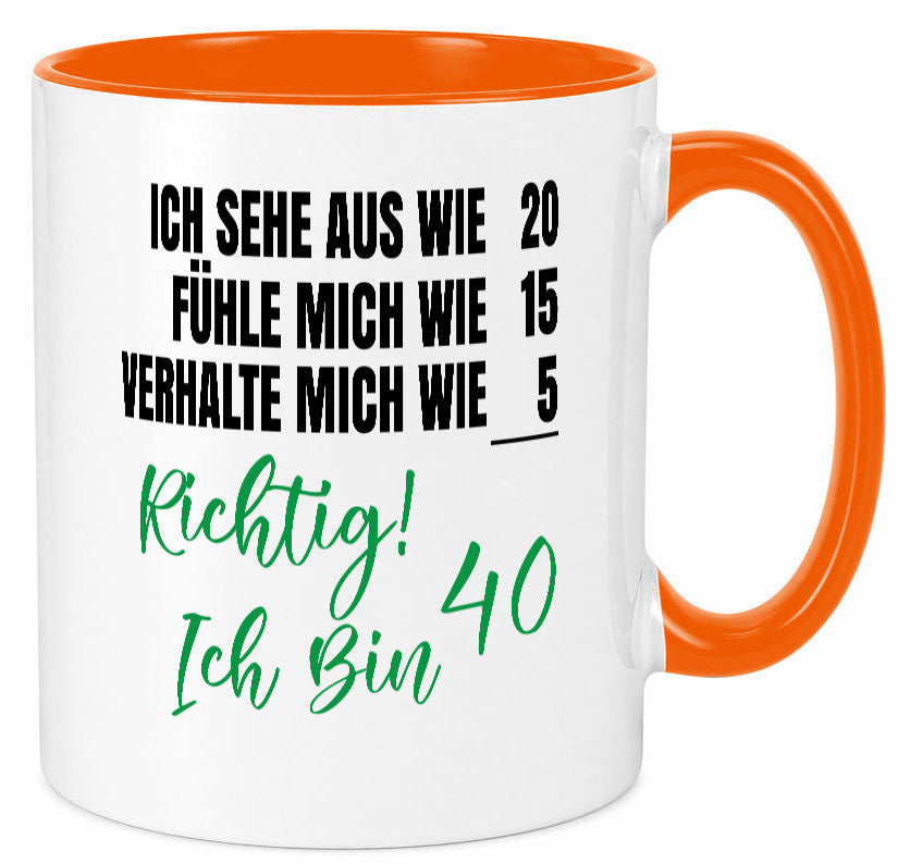 Ich bin Jung | 40 Geburtstag Verhalte mich wie ein Kind Geschenk Geschenkidee