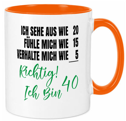 Ich bin Jung | 40 Geburtstag Verhalte mich wie ein Kind Geschenk Geschenkidee
