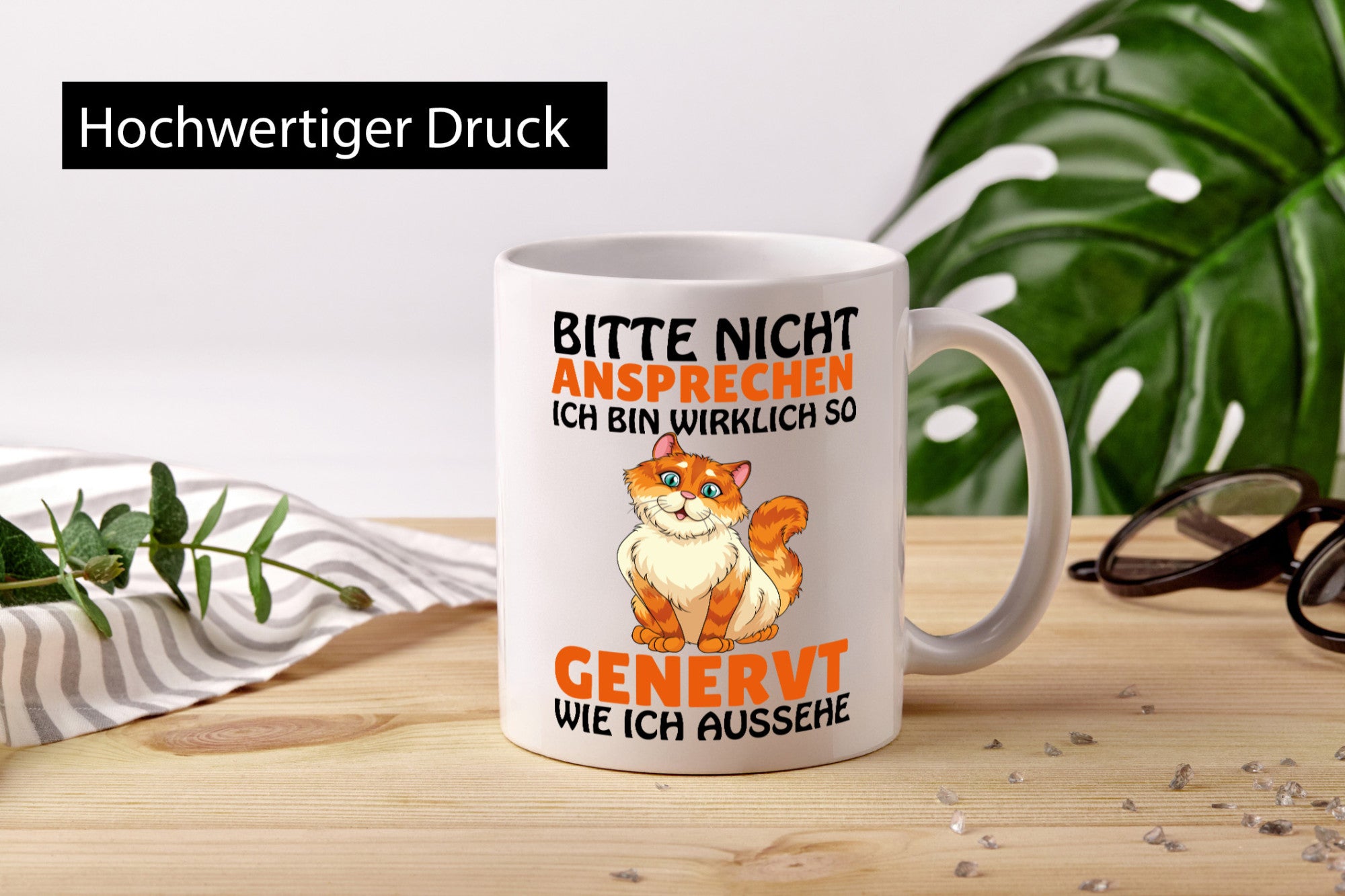 Bitte nicht Ansprechen lustig Humor Geschenkidee Geschenk Tasse