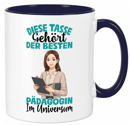 Im Universum: Pädagogin | Pädagogik lustig Humor Geschenkidee Geschenk Tasse
