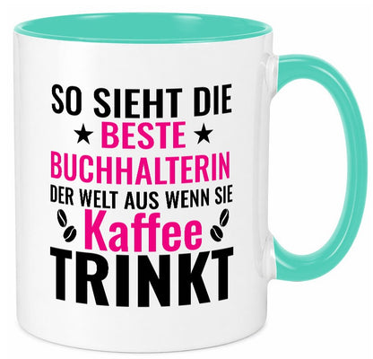 Kaffee trinkt: Buchhalterin | Buchhaltung Humor Geschenkidee Tasse