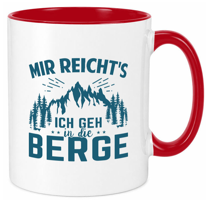 Ich geh in die Berge | Bäume lustig Humor Geschenkidee Geschenk Tasse