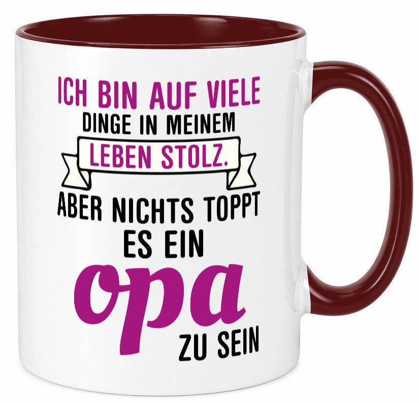 Opa Tasse | Stolzer Großvater Vatertag Enkelkinder Geschenk Familie