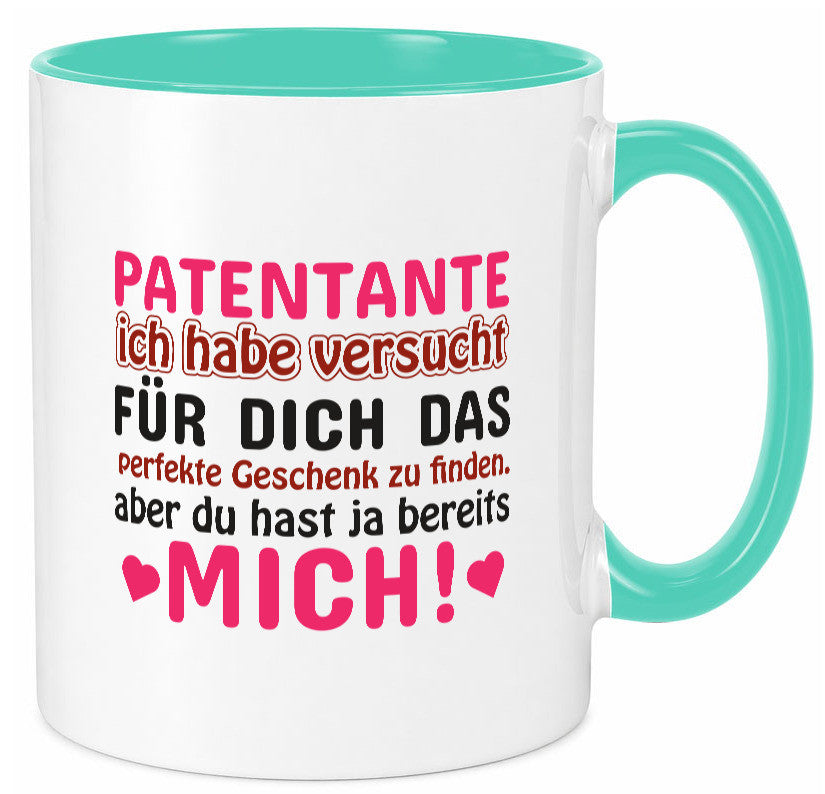 Patentante Tasse | lustiger Spruch Patin Tante Geschenk Humor Geschenkidee