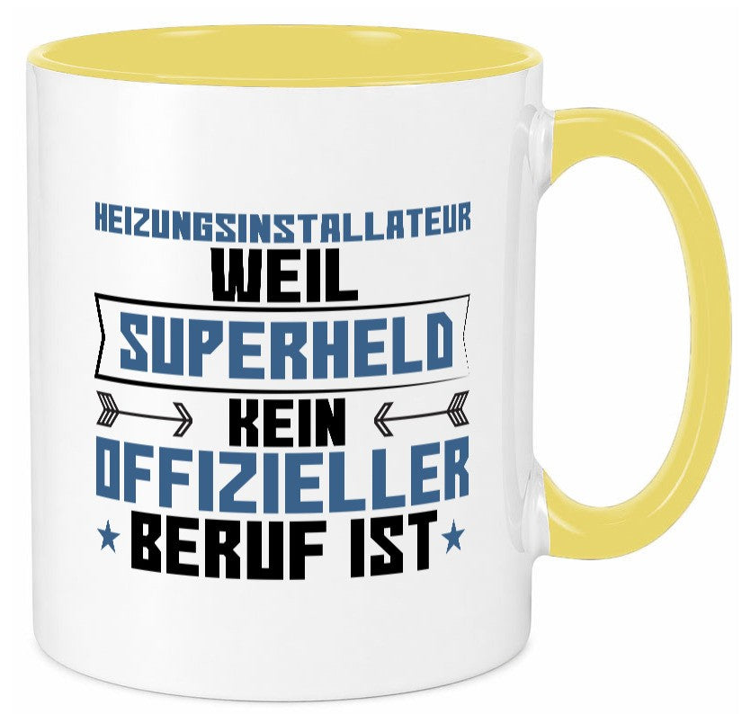 Superheld Heizungsinstallateur | Hotel lustig Humor Geschenkidee Geschenk Tasse