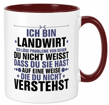Löse Probleme: Landwirt | Bauer Landwirtschaft v2 Geschenk Humor Geschenkidee