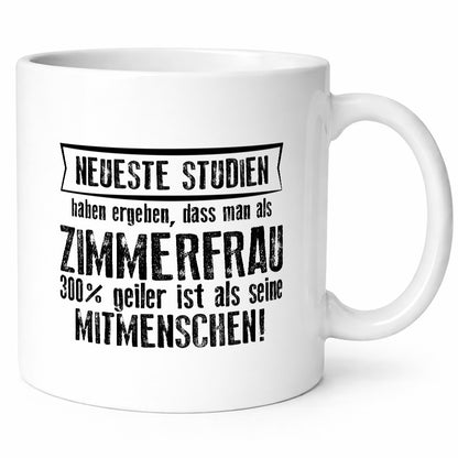 Neuste Studien: Zimmerfrau| Holzbau | Handwerkerin Geschenkidee Humor Tasse