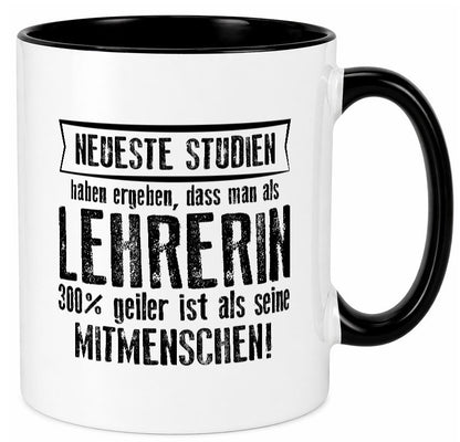 Neuste Studien: Lehrerin | Schule Beruf Schüler Humor Arbeit Kollegen Büro Tasse