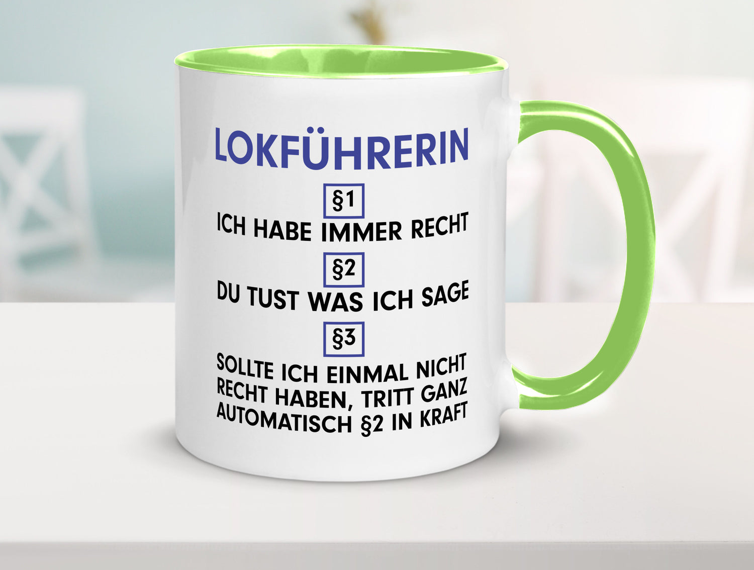 Ich habe immer Recht Lokführerin | Zug Beruf Geschenk Arbeit Kollegen Büro